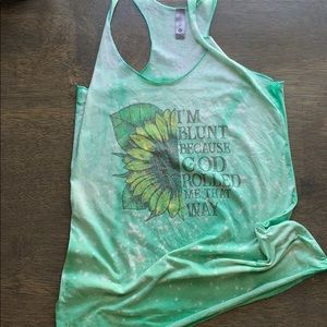 I’m blunt because God rolled me that way tank